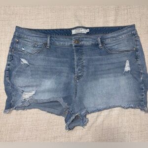Torrid | Blue Distressed Jean Shorts | Size 24